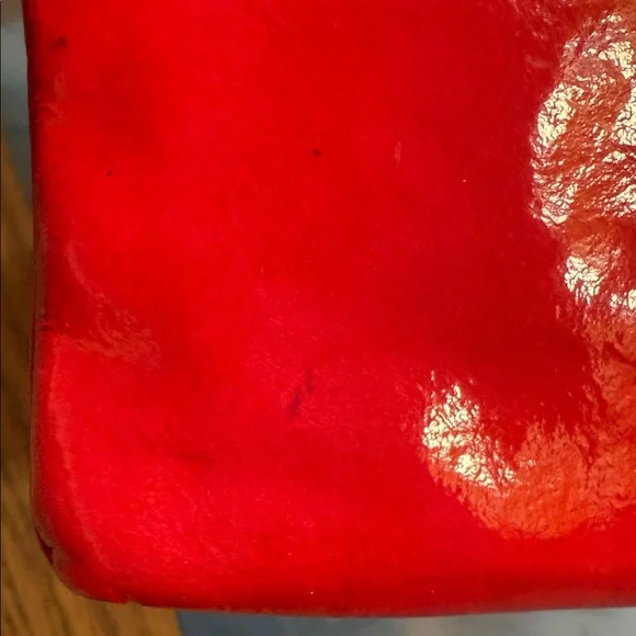 Dooney & Bourke Shiny Red Wristlet - Picture 8 of 9